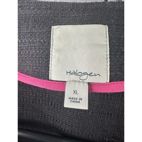 Halogen Black Blazer w/ Pink Zipper – Size XL - Picture 5 of 6